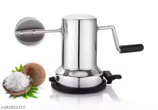PLANCK Stainless Steel Coconut Stainless Steel Coconut Scraper/Coconut Scrapper for Kitchen/Vacuum Base Coconut Scraper/Coconut Scrapper for Kitchen/Vacuum Base Coconut Scraper