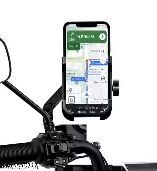 Bike Mobile Stand Holder Metal Body (Black)