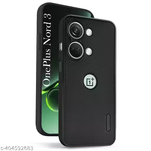 Jkobi Back Cover Case for Oneplus Nord 3 ( Textured Grip Design | Camera Protetion | Slim and Light Weight | Soft Touch and Feel | Black )