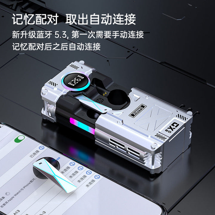 The New Lifting Warehouse Sci-fi Mecha Wireless Bluetooth Headset King Chicken Listening Voice Debate Position Sports Universal