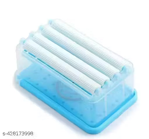 Plastic Bar Soap Roller Dispenser, 2-in-1 Portable Soap Dish & Soap Dispenser with Roller and Drain Holes, Multicolorfunctional Soap Holder