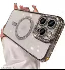 Clickfleek Back Case For Apple iPhone 16 Pro | Luxury Bling Diamond Rhinestones Cover with Magsafe | Camera Lens Protection Back Cover Compatible For Apple iPhone 16 Pro (Multi color)