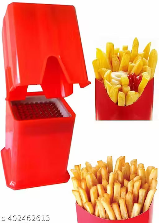 Potato Chipser French Fries Chips Maker Machine Snacks Finger, Potato Finger Chips Cutter - Multi Colour
