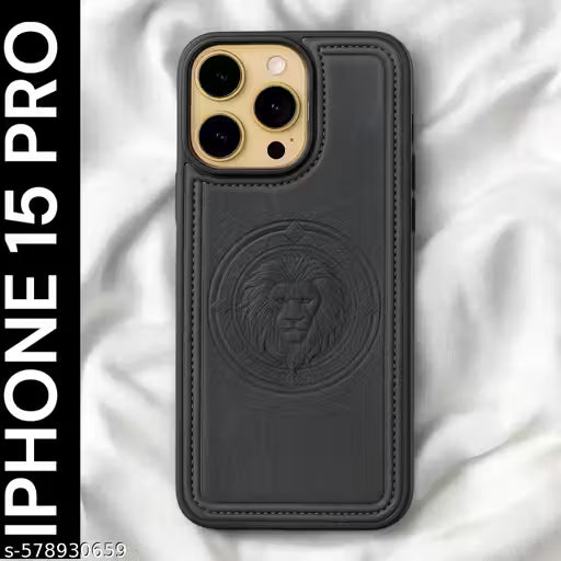 iphone 15 pro case cover leather finish sleek design premium case