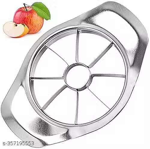 Apple Cutter and Slicer Stainless Steel with 8 Blades Fruit Slicer Kitchen Accessories Ultra-Sharp,Fruit Cutter (Pack of 1)