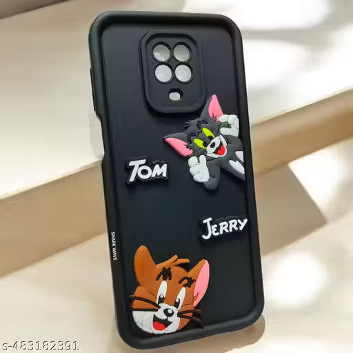 Mi Redmi Note 9 Pro/Redmi Note 9 Pro Max/Poco M2 Pro Back Cover for Girls | Cute Tom & Jerry Silicon Finish | Soft TPU | Case for Mi Redmi Note 9 Pro/Redmi Note 9 Pro Max/Poco M2 Pro