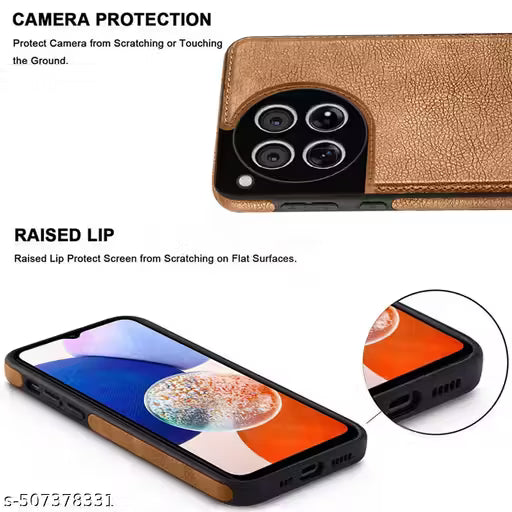 CASEHYP Back Cover for OnePlus 12R, Premium Luxury Leather Case (Brown, Hard Case, Pack of: 1)