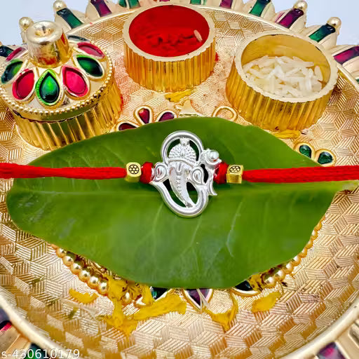 92.5% Pure Silver Rakhi for Brother | Oxide Silver Rakhi with Certificate of Authenticity