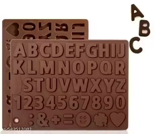 Silicone Chocolate Mould | Alphabets Chocolate mould | ABCD Chocolate Mould (Pack of 1)