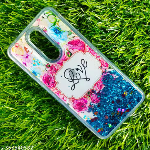 MobileLayer Mi Redmi 8 Water Fancy Glitter Designer Mobile Cover & Cases Silicone For Girls