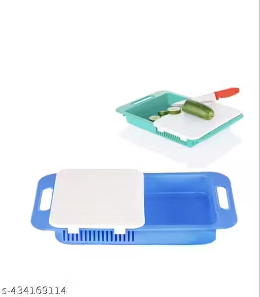 Chop-Store-Wash Chopping Board (Knife Set Not Included) Plastic Cutting Board