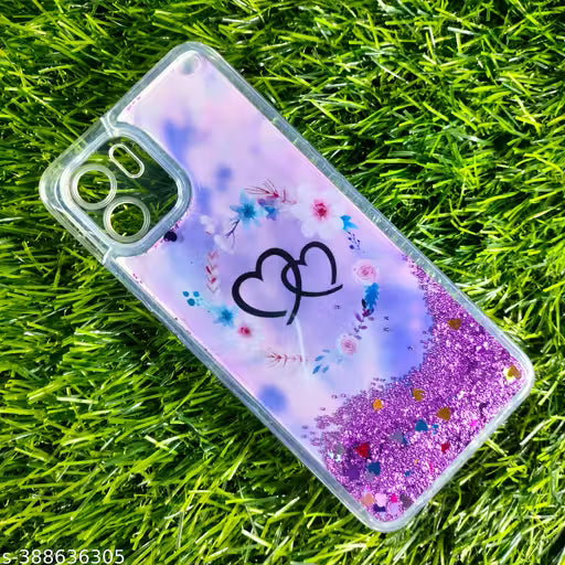 MobileLayer Mi Redmi A1 2022 / Mi Redmi A2 Water Glitter Designer Mobile Cover & Cases Silicone For Girls