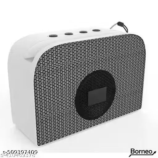 Microbots BR-611 Ultimate 10W Bluetooth Speaker Hi-fi Stereo Sound Surround Upto 08 Hours Playback, Best for Mobile, Laptop/PC, Ipad, Media Players with Multi Modes Aux/TF Card/USB(Black)