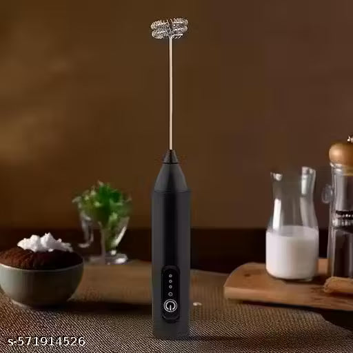 Coffee Frother Hand Blender Milk Frother with Stand Coffee Blender Whisk Foam Maker Egg Beaters Cappuccino Hand Blender Battery Operated Electric Coffee Beater (Pack of 1)