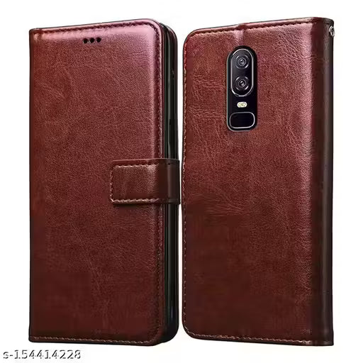 Mobiclonics Vintage Flip Back Cover for 6 -Brown