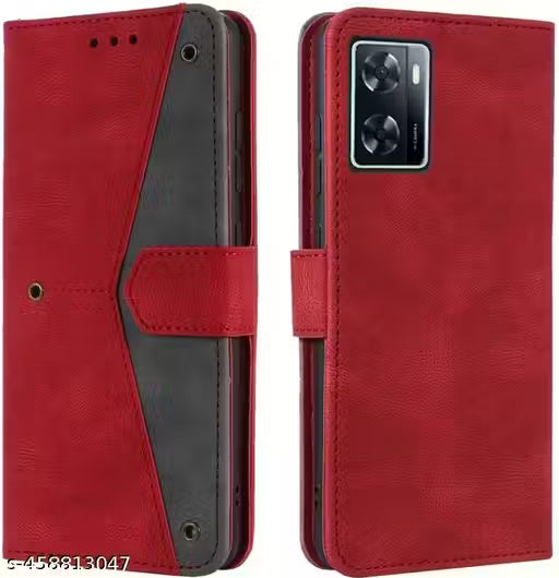 Flip Cover OPPO A77 Compatible for OPPO A77 Stylish Designer Trendy Girls Cover Artificial Leather Printed Flip Cover for OPPO A77 Flip Cover Magnetic Closure