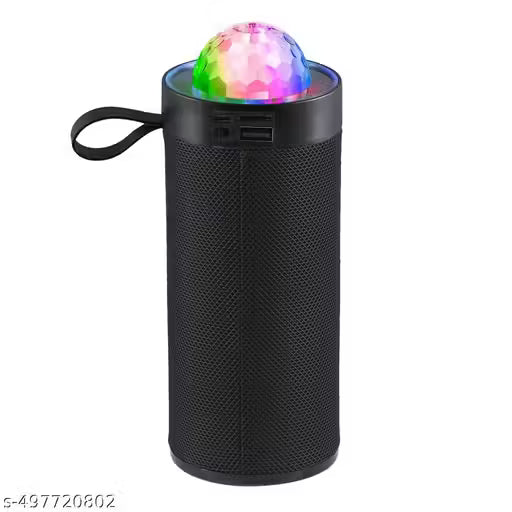 AuraEdge SoundBlast 10W Bluetooth Speaker delivers powerful bass, vibrant disco LED lights, 1800mAh battery, and a 10m range-perfect for parties and travel.