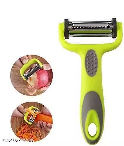 Vegetable & Fruit Peeler, 3 in 1 Multifunction Peeler Set, Vegetable & Fruit Slicers, with 3 Rotatable Stainless-Steel Blades