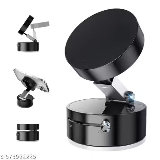 Aksmit Vacuum Suction Phone Holder Magnetic Mobile Phone Stand With Strong Grip Mobile Holder