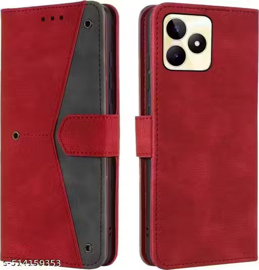 Aarov Flip Cover Oppo A5 Pro 5G 5G Flip Cover Artificial Leather Girls & Boys Flip Cover comfortable Oppo A5 Pro 5G 5g, Oppo A5 Pro 5G 5G Back Cover, Oppo A5 Pro 5G 5G Attractiv Red
