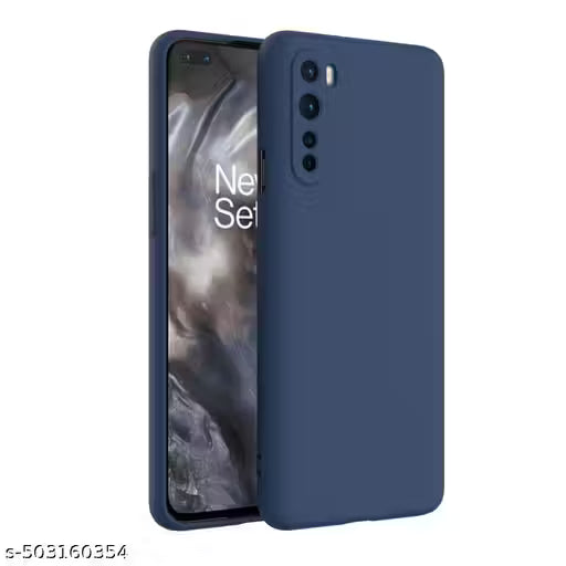 Defendify Back Cover for OnePlus Nord - Blue | Cloth Silicone | Flexible back cover