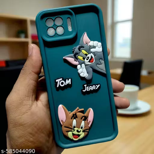 OPPO F17 back Cover | Glitter Back Cover Tom & Jerry Cover Pattern Stylish Phone Case 3D Fancy Crystal Design for girl & women, Anti Slip Drop Protective Slim Safety Soft Black Marble Case OPPO F17 Black Green