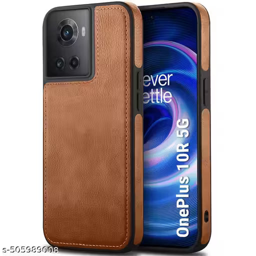 CASEHYP Back Cover for OnePlus 10R 5G, Premium Luxury Leather Case (Brown, Hard Case, Pack of: 1)