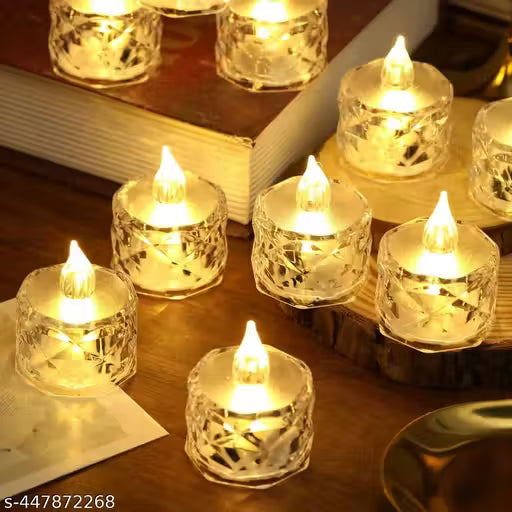 Traders s crystal led light candle 6 pcs only